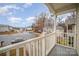 View from balcony overlooking residential street at 119 Lookout Point Pl, Mooresville, NC 28115