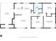 Detailed floor plan showcasing the layout of the home, including the living room, kitchen, bedrooms, and bathrooms at 2319 Tin Mine Rd, Lincolnton, NC 28092