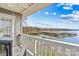 Balcony view of the docks and water, providing a glimpse of a serene setting at 7831 Spinnaker Bay Dr # 314, Sherrills Ford, NC 28673