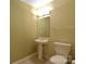 Bathroom featuring a pedestal sink, toilet, and an overhead light at 1114 Fenwick Ct, Clover, SC 29710