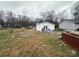 Large backyard with a detached building and space for outdoor activities at 1210 Butler St, Salisbury, NC 28144