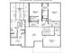 Charleston Model Secondary Floor Plan displaying the upper level layout and bedroom configurations at 2007 Kendall Dr # 6, Wesley Chapel, NC 28173