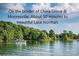 Scenic lake view with a boat on the water, lush greenery, and proximity to recreational areas at 1215 Coppergate Dr, Salisbury, NC 28147