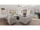Spacious living room features a fireplace and ample natural light at 1215 Coppergate Dr, Salisbury, NC 28147