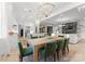 Open floor plan showcasing dining room, kitchen and living room with modern features at 1015 Kendall Dr # 4, Wesley Chapel, NC 28173