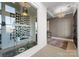 Modern wine room with display racks and serving area, perfect for entertaining guests at 1015 Kendall Dr # 4, Wesley Chapel, NC 28173