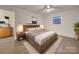 Spacious bedroom with hardwood floors and large windows at 1330 Mulberry Ave, Charlotte, NC 28216