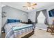 Bright bedroom with a comfy bed and a rocking chair at 135 Rumple Hill Dr, Statesville, NC 28677