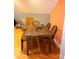 Farmhouse style dining area with wood table and chairs at 158 White Rd, Wadesboro, NC 28170