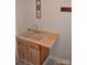 Laundry room with double sink and light wood cabinets at 158 White Rd, Wadesboro, NC 28170