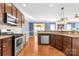 Spacious kitchen with an island and stainless steel appliances at 160 Millen Dr, Mooresville, NC 28115