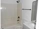 Clean bathroom with tub and shower at 8027 Bristle Ln, Charlotte, NC 28214