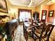 Formal dining room with a wood table and chairs at 901 Huntington Hills Dr, Lincolnton, NC 28092