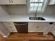Modern kitchen sink, stainless steel dishwasher, and white cabinets at 112 Mccray Ave, Kannapolis, NC 28081