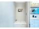 Modern shower with built-in shelf and bench at 1220 Lomax Ave, Charlotte, NC 28211