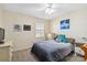 Bedroom with a window, a dresser, and a mounted art piece at 1976 Mcilwain Rd, Lancaster, SC 29720