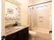 Well-appointed bathroom with granite vanity and a bathtub at 2349 Shiny Leaf Dr, Denver, NC 28037