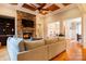 Living room with stone fireplace and hardwood floors at 2349 Shiny Leaf Dr, Denver, NC 28037