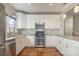 Updated kitchen, featuring white cabinets and stainless steel appliances at 27 Quayside Ct, Clover, SC 29710