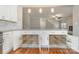 Kitchen island with pull-out drawers and granite countertops at 27 Quayside Ct, Clover, SC 29710