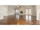 Spacious living room with hardwood floors and fireplace at 27 Quayside Ct, Clover, SC 29710