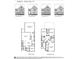 Gable floor plan featuring multiple elevations and layouts for the first and second floors at 444 Berryman Rd, Rock Hill, SC 29732