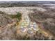 Aerial view of the house showcasing the property lines, cul-de-sac location, and surrounding neighborhood at 4551 Selhurst Dr, Indian Land, SC 29707