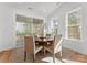 Bright dining area with round table, access to deck, and natural light at 520 Stegall St, Charlotte, NC 28217