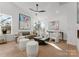 Modern living room with hardwood floors, fireplace, and large windows at 520 Stegall St, Charlotte, NC 28217