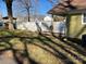 White fence encloses grassy backyard, providing privacy at 506 S Love Chapel Rd, Stanfield, NC 28163