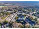 Aerial perspective showcasing the home's community setting at 5110 Pansley Dr, Charlotte, NC 28226