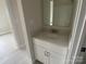 Bathroom vanity with white cabinets and silver faucet at 1324 Walter Taylor Way # Eqx0101, Charlotte, NC 28206