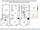 Home floor plan featuring kitchen, living room, bedrooms, garage, roof terrace, and measurements at 1324 Walter Taylor Way # Eqx0101, Charlotte, NC 28206