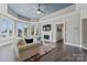 Bright basement recreation area with lake view at 18805 Flat Shoals Dr, Cornelius, NC 28031