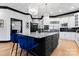 Modern kitchen with stainless steel appliances and granite island at 18805 Flat Shoals Dr, Cornelius, NC 28031