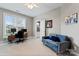 Home office features a desk, chair, and built-in shelving at 18805 Flat Shoals Dr, Cornelius, NC 28031