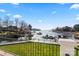 Scenic waterfront view with boats docked at the pier at 18805 Flat Shoals Dr, Cornelius, NC 28031