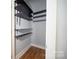 Closet with dark shelves at 505 E 6Th St # 301, Charlotte, NC 28202