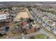 Aerial view of house and surrounding neighborhood at 101 Wynnchester Rd, Gastonia, NC 28056