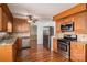 Kitchen with stainless steel appliances and wood cabinetry at 101 Wynnchester Rd, Gastonia, NC 28056