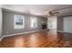 Bright living room with hardwood floors, fireplace and ceiling fan at 101 Wynnchester Rd, Gastonia, NC 28056