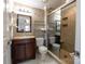 Bathroom with shower, toilet, and vanity at 152 Woodlynn Dr, Charlotte, NC 28214