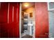 Small bathroom with pedestal sink, shower stall and toilet at 152 Woodlynn Dr, Charlotte, NC 28214