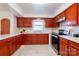 Bright kitchen with updated cabinetry and countertops at 152 Woodlynn Dr, Charlotte, NC 28214