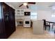 Eat-in kitchen with black appliances and a breakfast bar at 152 Woodlynn Dr, Charlotte, NC 28214