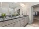 Double vanity bathroom with large walk-in shower at 2491 Seagull Dr, Denver, NC 28037