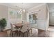 Bright dining room with sliding glass doors to patio at 2491 Seagull Dr, Denver, NC 28037