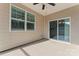 Covered patio with sliding glass doors to interior at 2491 Seagull Dr, Denver, NC 28037