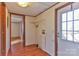 Laundry room with exterior access and shelving at 3586 Bridle Path Dr, Vale, NC 28168