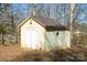 Detached storage shed with double doors at 3586 Bridle Path Dr, Vale, NC 28168